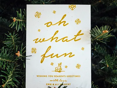 Holiday Card 2018 card christmas holiday new years screenprint silkscreen