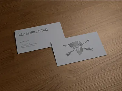 Greybeard VI beard brand branding business card logo mark tactical training vi