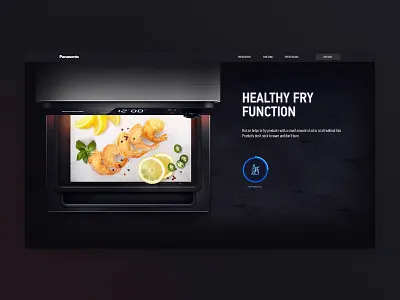 Product slider for Panasonic design homepage main page oven panasonic promo promo page promo site slider ui ux web