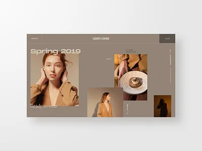 Lacarte levenge homepage branding clean collection design fashion interior design landing page minimal typography ui ux web