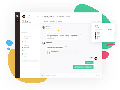 Slack Fluent Exploration app design message slack ui ux website