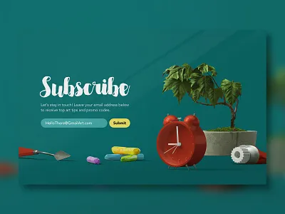 Daily UI 026 - Subscribe daily ui daily ui 026 daily ui challenge hand lettering subscribe subscribe form ui ui design