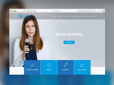 CristinaPruna - Website Design design logo logo design political political website politician website presentation website sparkweb website concept website design website design company