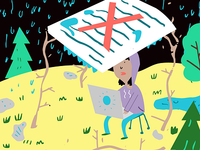 Blog Illustration for Submittable branding design josh quick joshquick logo missoula submittable vector