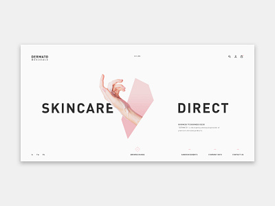 Dermato interface landing layout minimal modern ui ui design user interface web web design website