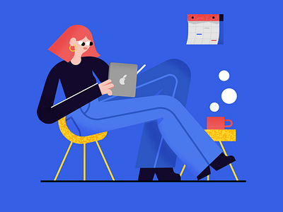 Productivity astropad brush character female girl illustration illustrator ipad ipadpro procreate scene situation texture textures vector