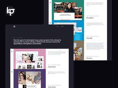 New Portfolio! dark motion portfolio