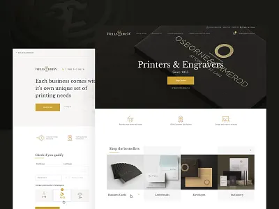 Printers & Engravers Website engravers printers printing house redesign website