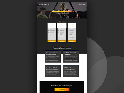 Self defense learning platform pricing app card design interface landing page learning self defense training ui video