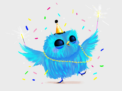 Colorful Christmas Critter, No. 08 colorful christmas critter happy new year owl