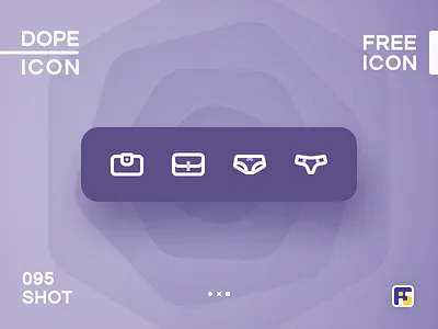 Dopeicon - Icon Showcase 095 animation app branding design dope dopeicon flat freebies icon illustration logo panties type typography ui ux vector wallet web website