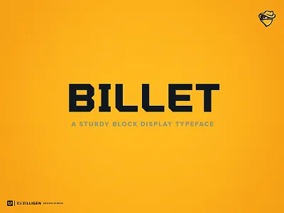 Billet Display Typeface athletic block font sports branding sports font typeface