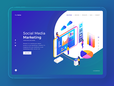 Marketo Web Interface behance colors design dribbble flat illustration interface marketing minimal socialmediamarketing typography ui ux vector web website