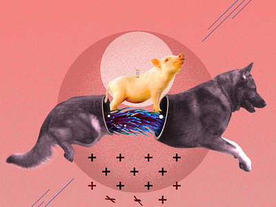2018>2019 collage colours digital art digital collage illustration illustration art
