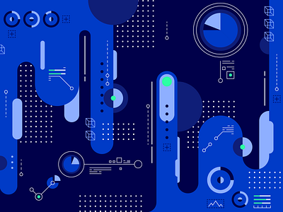 Confluent Data Illustration confluent data design designer experimental experiments flat graphicdesign illustration infographic information input output vector vector art