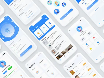 Micro Learning Interface Design logo ui ux 图标