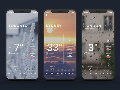 Weather App app app concept app design concept daily challange daily challenge daily ui design design concept flat flat design mini icons minimal typography ui ui ux design ux weather weather app weather forecast