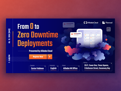 Alibaba Event Poster alibaba cloud service dashboard poster task manager tech talk