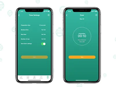Daily UI 014 - Countdown timer app app design countdown timer daily ui 014 dailyui interval timer ios