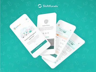 ShiftKarado - Web App Design app branding color design flat flow green icon illustration logo new identity rebranding typography ui ux ux flow visual identity web webapp website