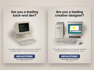 Adfab x Bandersnatch Recruiting campaign 🚀 agency bandersnatch black mirror poster print print ads recruit studio