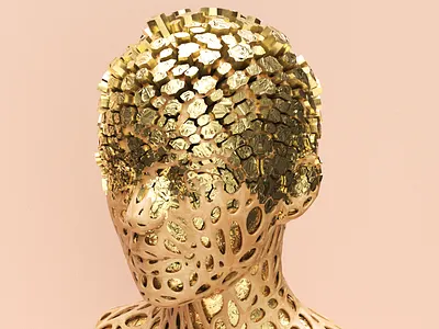 Face 3d 3d art abstract aftereffects c4d cinema 4d face form image shape