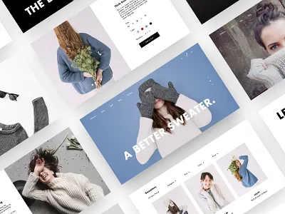 Ecommerce Pages checkout clothing ecommerce fashion header landing page minimal modern shop sketch ui ux web web design website