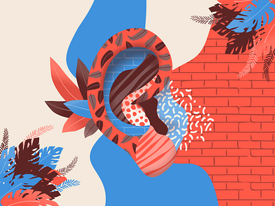 Grajaú Ear diversity ear illustration illustrator noise pattern sound texture vector