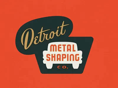 Detroit Auto Body Logo auto automobile classic custom design detroit lettering logo retro typography vintage