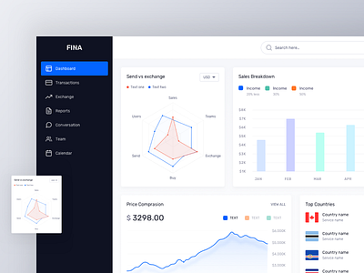 Finance Dashboard UI Kit dailyui dashboard dashboard design dashboard kit dashboard ui design finance luova studio ui ui8 uikit ux