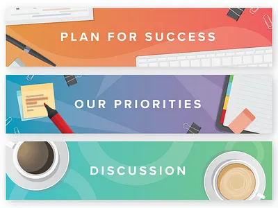 Illustrated Banners for User Dashboard banner banner illustration banners dashboard illustration illustration desgin interface design lms web design