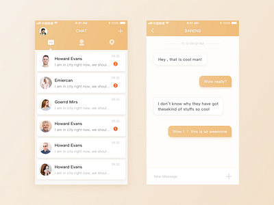 Chat interface app chat ui ui ux design ux