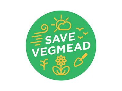 Save Vegmead Badge badge badge design circle community design gardening icon icon design non profit vector