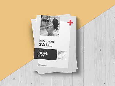 Sale Flyer Minimal beauty clothing fashion flyer minimal model poster promotion promotion flyer sale flyer show style trendy woman
