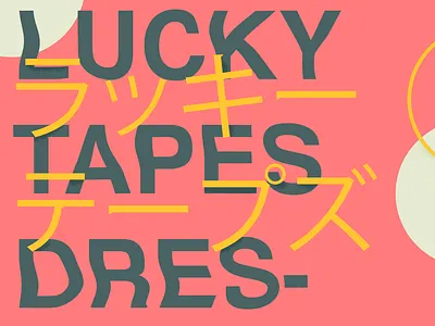 10x18 Lucky Tapes illustration ipad pro layout music poster