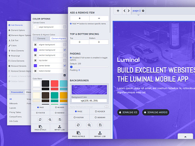 Luminal - Multi-Purpose HTML5 Template and Website Builder builder business cv drag drop luminal personal portfolio template website