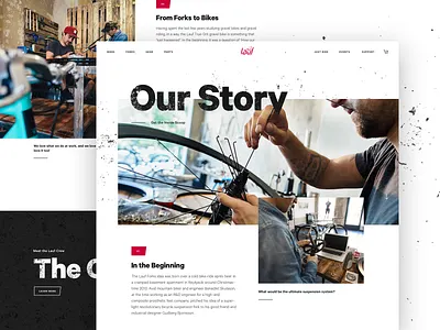 Lauf - Our Story bike biking content gritty grunge makers story website