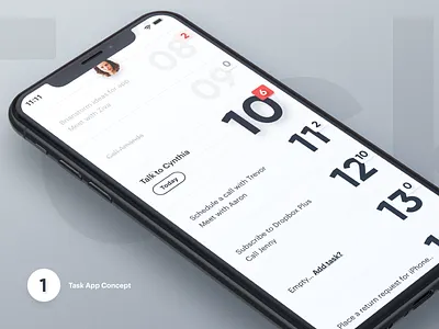 Task App - Concept concept designer interface ios iphone task task app ui ui ux ux design white