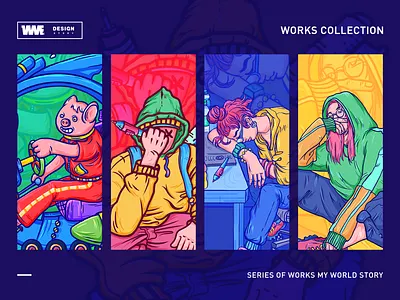 2018-story01（my world） app branding design game iilustration ildiesign illustration illustrator image logo logomark logotype red typography ui ux vector web website wme