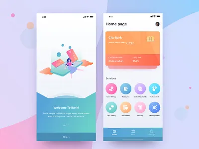 Private Bank IOS App I 01 2019 app app design 2019 bank account bank app bank card bank of america banking app best app design branding colorful app currency converter currency exchange currency transaction app icon illustration latest app design typography ui designer user ineterface design ux design