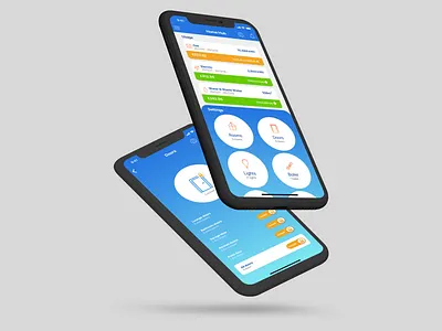 Daily UI Challenge 021 - Home Monitoring Dashboard app design daily ui 021 dailyui internet of things iot smart home app ui