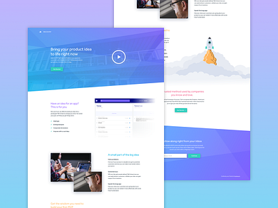 Microsite Concept - Build An MVP design microsite mvp ui ux website