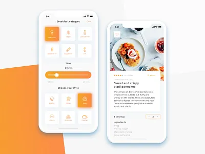 Breakfast app breakfast food food app mobile app mobile app design ui