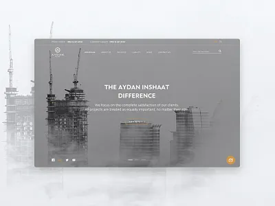 Aydan Construction architecture architecture website building business construction corporate industrial minimal web website