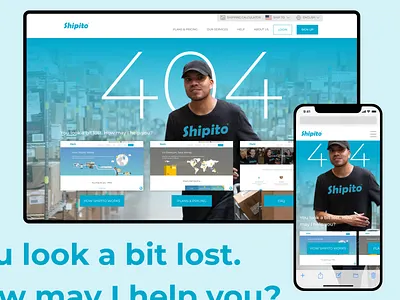 Shipito 404 Page WIP 404 graphic design interaction design package forwarding shipito shipping ui ux web design