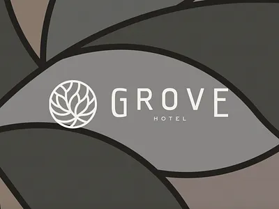 Grove Hotel Brand brand agency brand assets brand book branding branding design business card handmade logo logo logo design logotype logotype design responsive design stationary typography web design wix