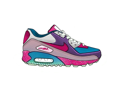Nike Air Max - Play air max coloring illustration ipad nike procreate running shading shoe texture textures