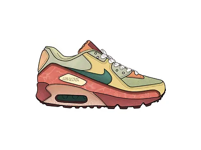 Nike Air Max - Element air max airmax coloring earthy illustration ipad nike shading sketching texture textures