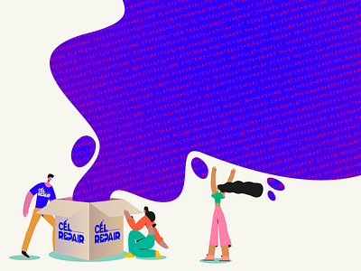 CEL Repair Branding adobe branding character illustration graphic graphic design identity illustrations illustrator marketing
