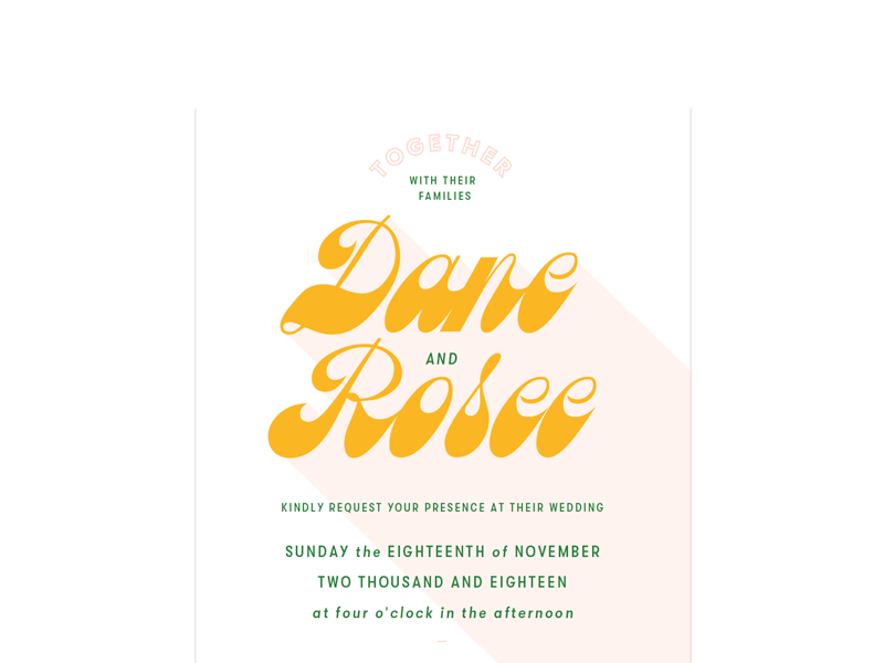 Wedding Invitation Email brides design email engagement gif mailchimp wedding wedding invitations